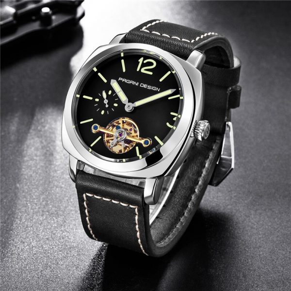 PAGANI DESIGN Fashion Luxury Top Brand Men s Automatic Mechanical Watch High Quality Leather Military Waterproof