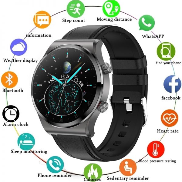 2021 Bluetooth Call Smart Watch Men IP67 Waterproof Support Music Player Suitable for Android Ios Sports